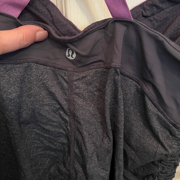 Dark grey lululemon tank. Size 8. - Picture 3 of 3